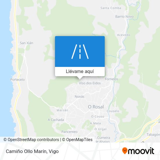 Mapa Camiño Ollo Marín