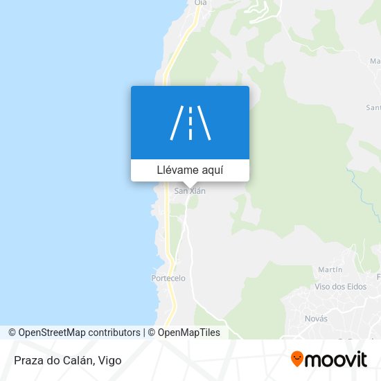 Mapa Praza do Calán