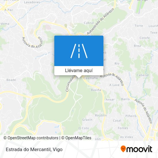 Mapa Estrada do Mercantil