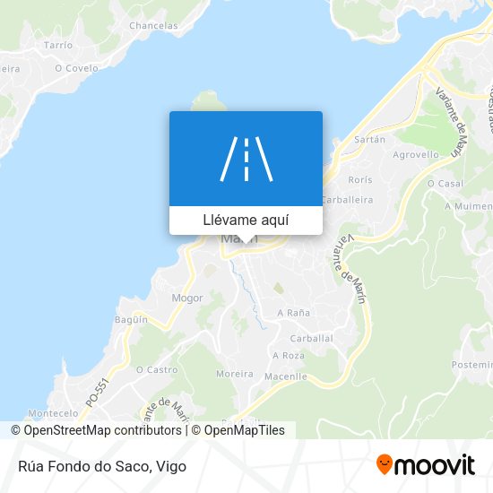 Mapa Rúa Fondo do Saco
