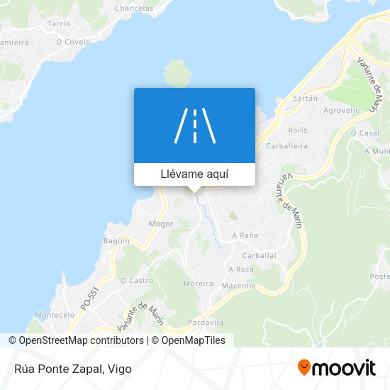 Mapa Rúa Ponte Zapal