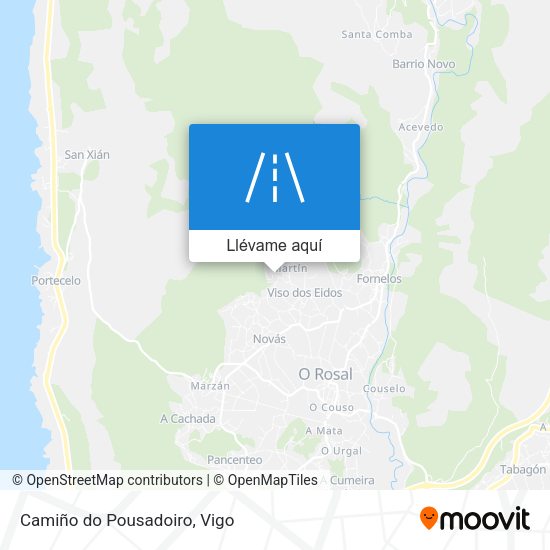 Mapa Camiño do Pousadoiro