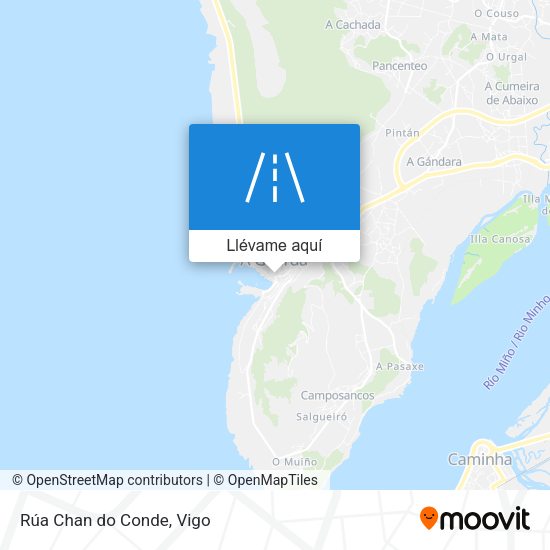 Mapa Rúa Chan do Conde