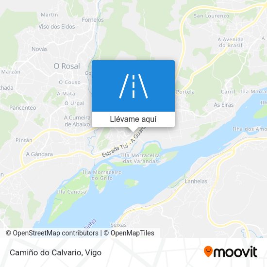 Mapa Camiño do Calvario