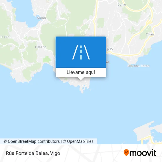Mapa Rúa Forte da Balea