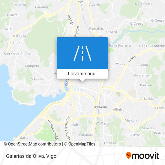 Mapa Galerías da Oliva