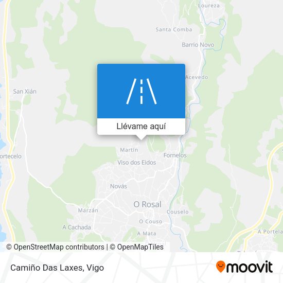 Mapa Camiño Das Laxes