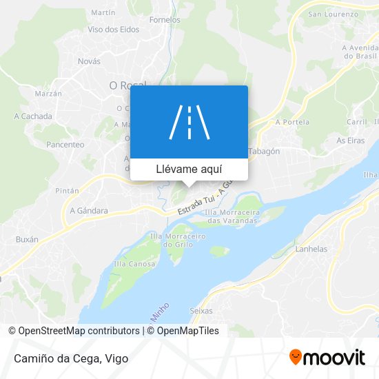 Mapa Camiño da Cega