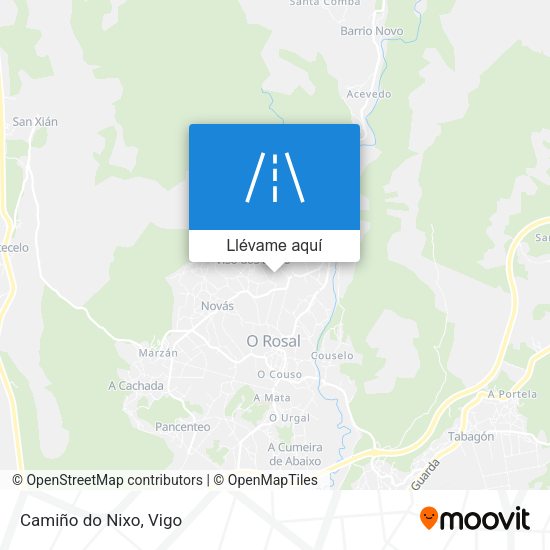 Mapa Camiño do Nixo