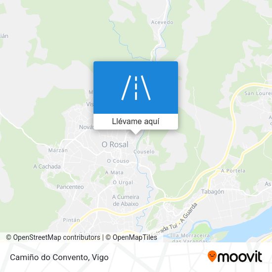 Mapa Camiño do Convento