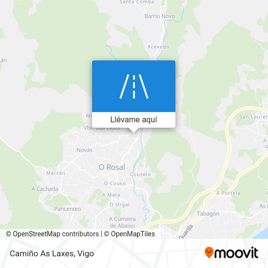 Mapa Camiño As Laxes