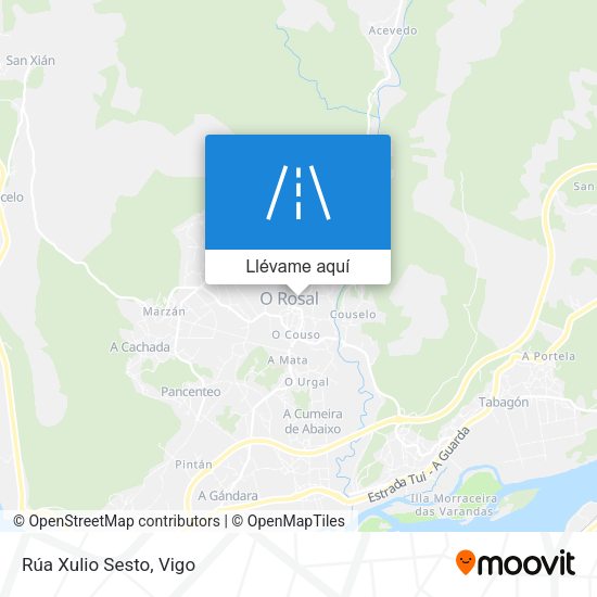Mapa Rúa Xulio Sesto