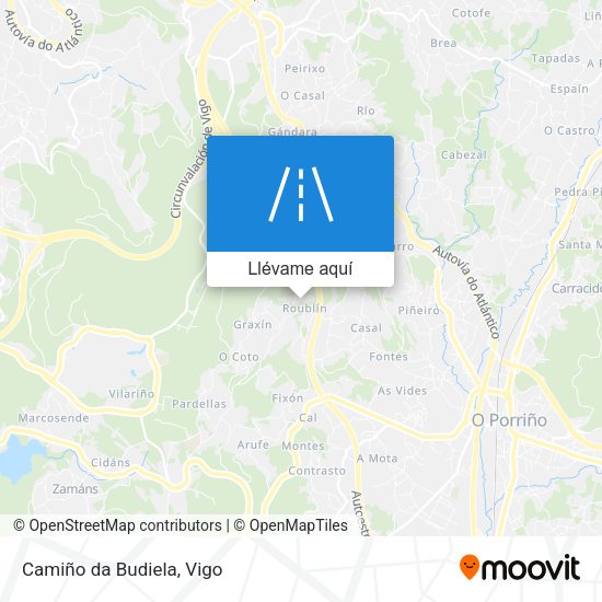 Mapa Camiño da Budiela