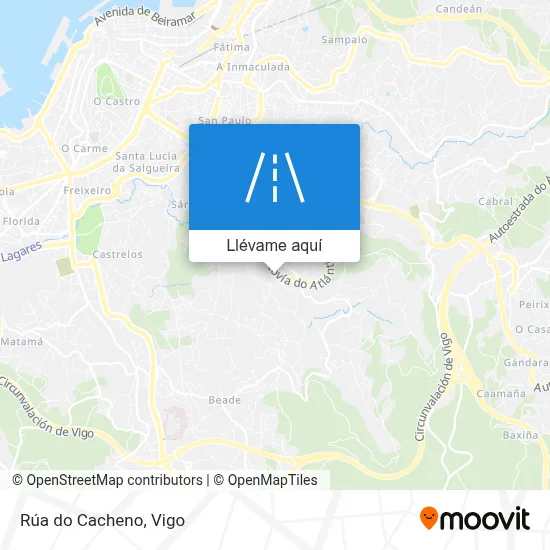 Mapa Rúa do Cacheno