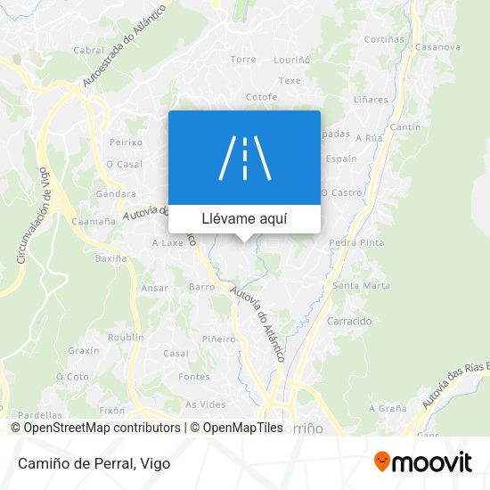 Mapa Camiño de Perral