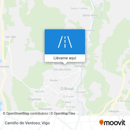 Mapa Camiño do Ventoso