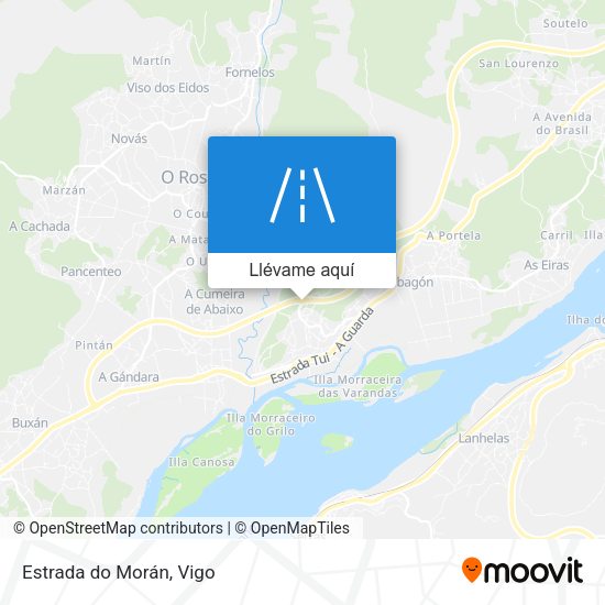 Mapa Estrada do Morán