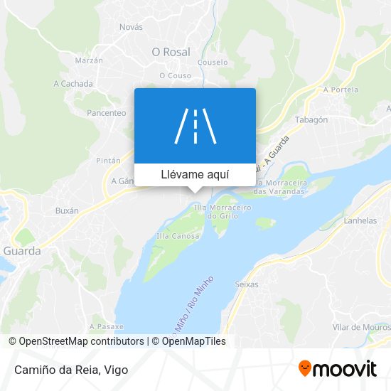 Mapa Camiño da Reia