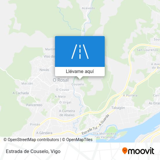 Mapa Estrada de Couselo