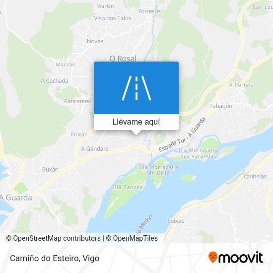 Mapa Camiño do Esteiro