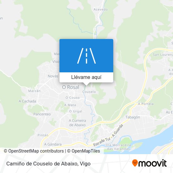 Mapa Camiño de Couselo de Abaixo