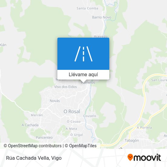 Mapa Rúa Cachada Vella