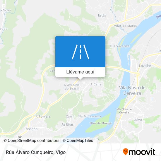 Mapa Rúa Álvaro Cunqueiro