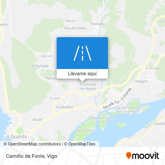 Mapa Camiño da Fonte