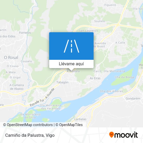 Mapa Camiño da Palustra
