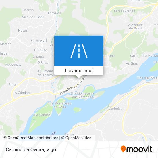 Mapa Camiño da Oveira