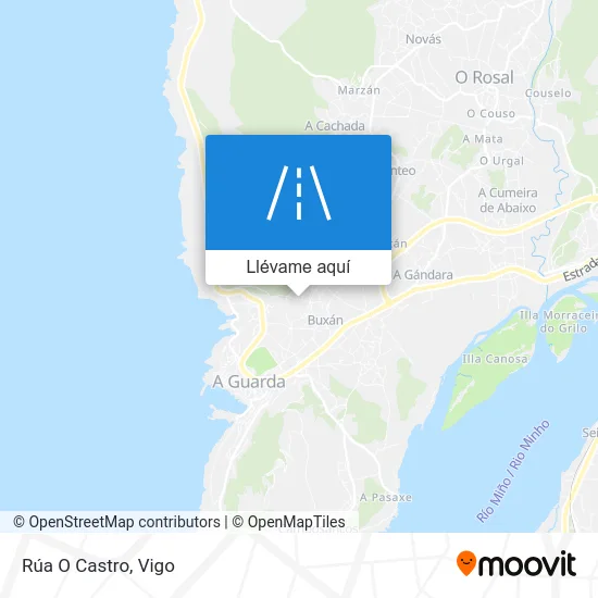 Mapa Rúa O Castro
