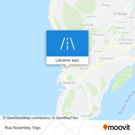 Mapa Rúa Rosentes