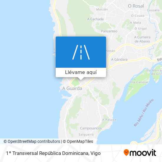 Mapa 1ª Transversal República Dominicana