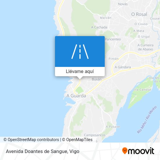 Mapa Avenida Doantes de Sangue