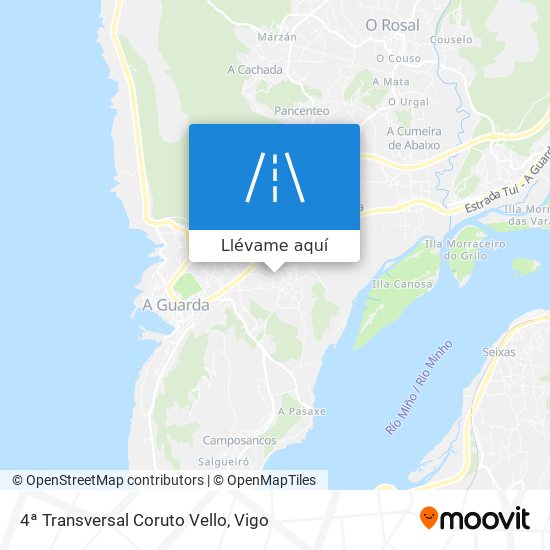 Mapa 4ª Transversal Coruto Vello