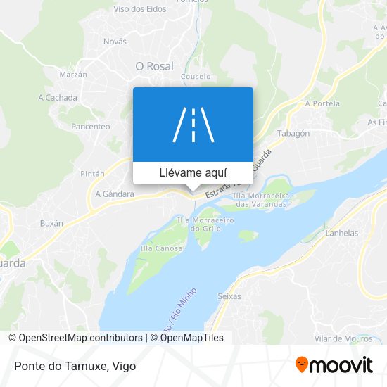 Mapa Ponte do Tamuxe