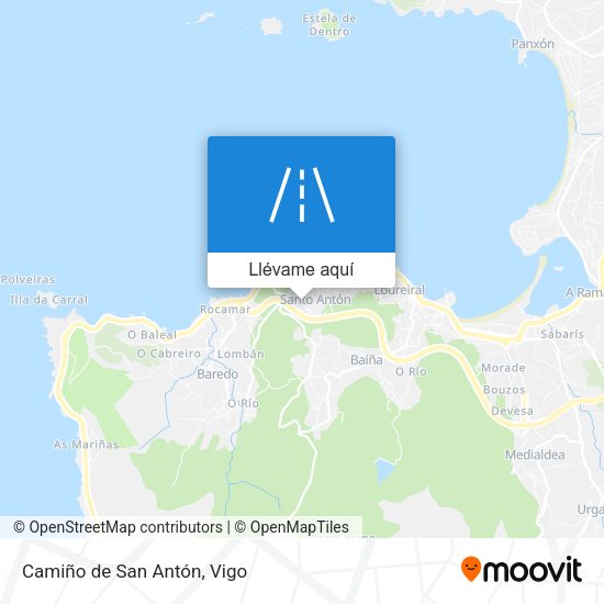 Mapa Camiño de San Antón