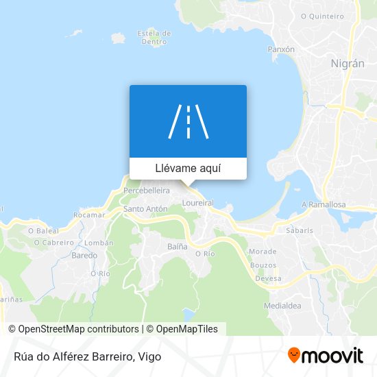 Mapa Rúa do Alférez Barreiro