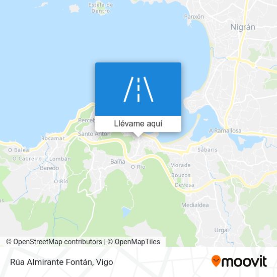 Mapa Rúa Almirante Fontán