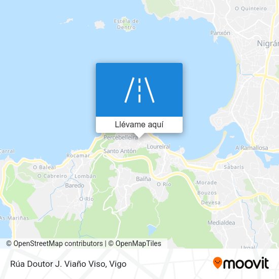 Mapa Rúa Doutor J. Viaño Viso