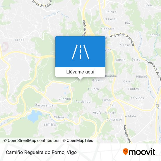 Mapa Camiño Regueira do Forno