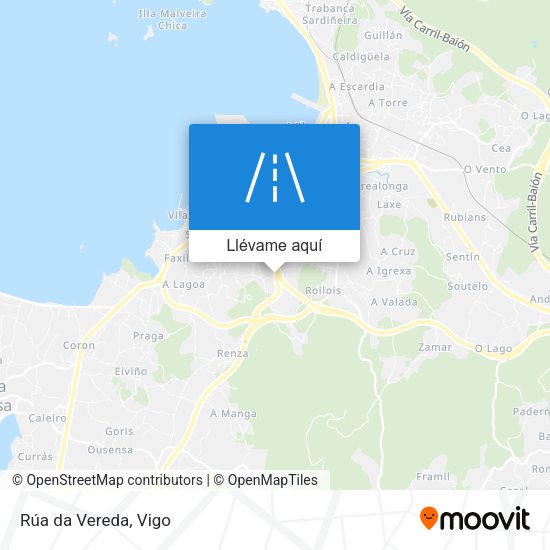 Mapa Rúa da Vereda