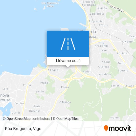 Mapa Rúa Brugueira