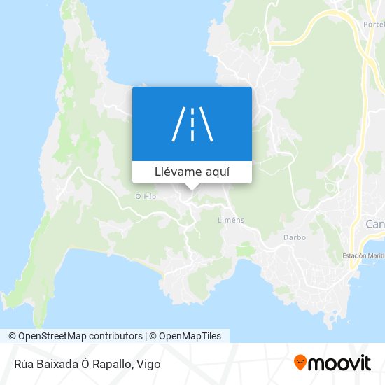 Mapa Rúa Baixada Ó Rapallo