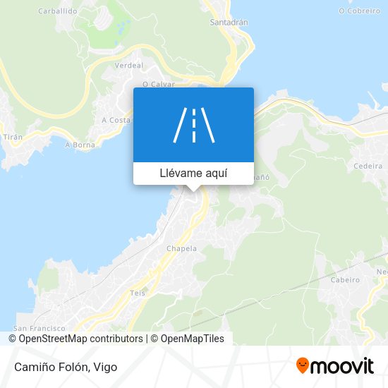 Mapa Camiño Folón