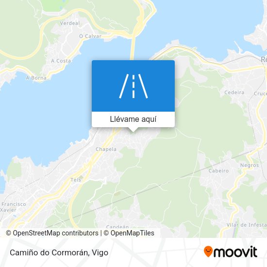 Mapa Camiño do Cormorán