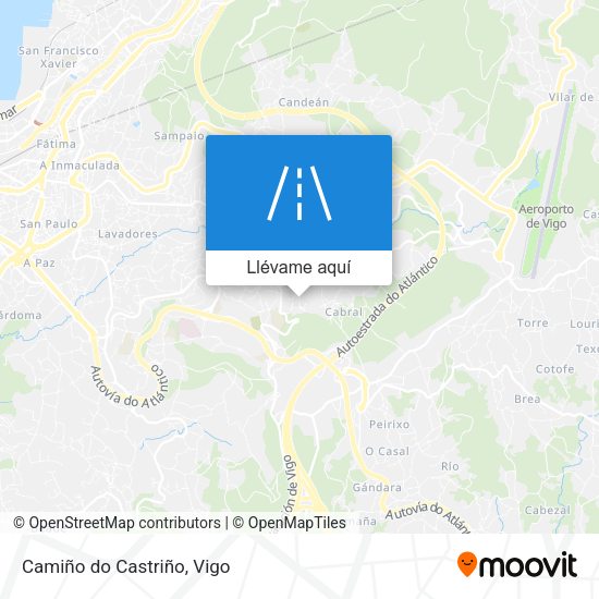 Mapa Camiño do Castriño