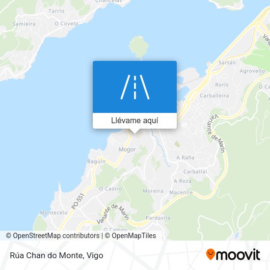 Mapa Rúa Chan do Monte