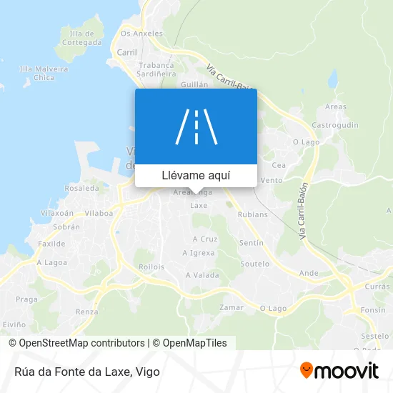 Mapa Rúa da Fonte da Laxe