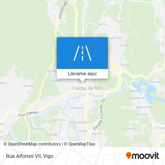 Mapa Rúa Alfonso VII